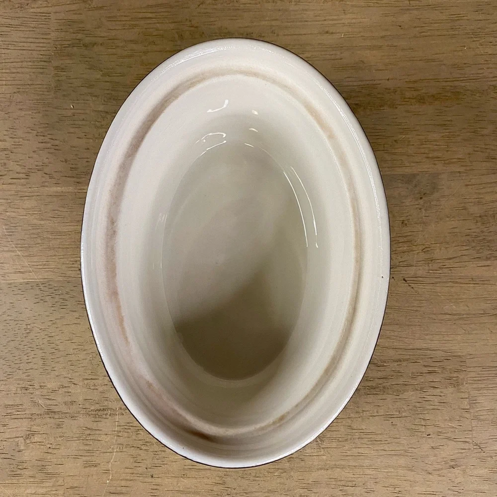 Hall Carbone Small Oval Duck Covered Casserole Baking Roasting Serving Dish 6”‎